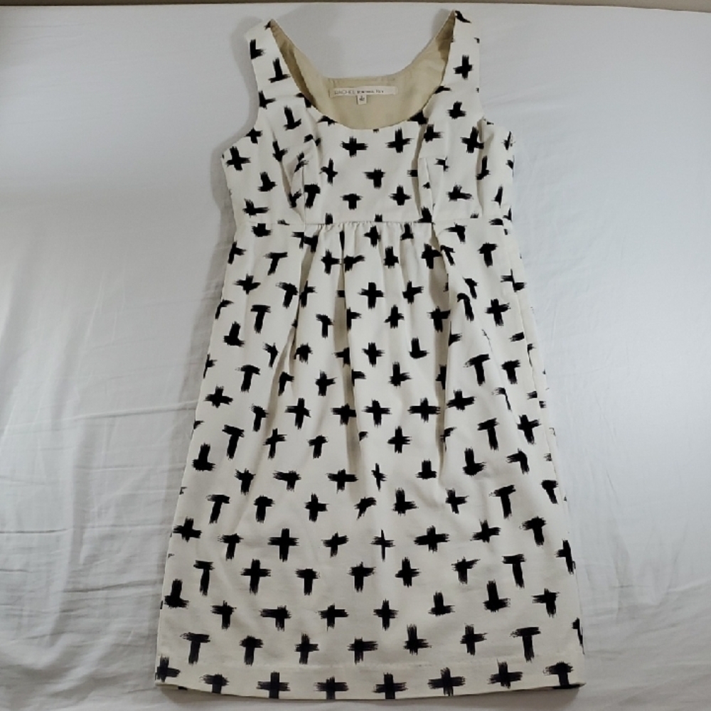 Brand New Women's RACHEL Rachel Roy Black and White Sleeveless Dress Size 0